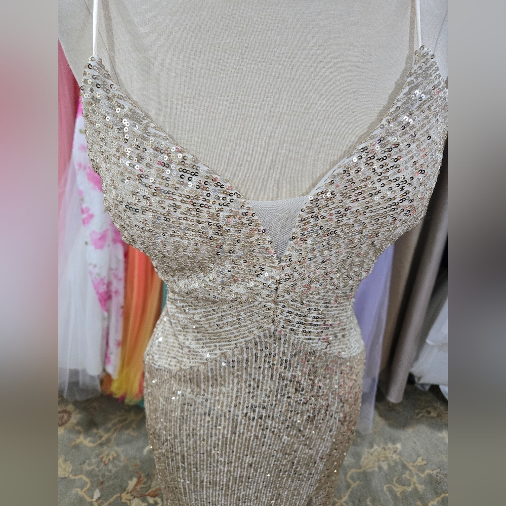 Elegant Sequin Evening Gown - Picture 2 of 7